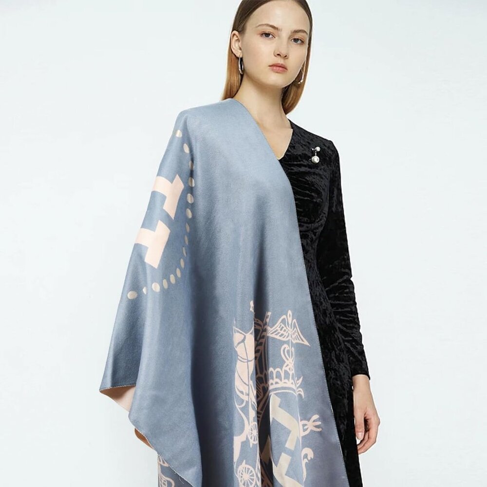 Scarfs for Women Pashmina Silky Shawl Wrap for Evening Dressing Blanket Open Fro - Picture 6 of 6